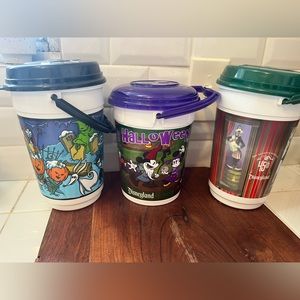 Set of Disney Popcorn Buckets